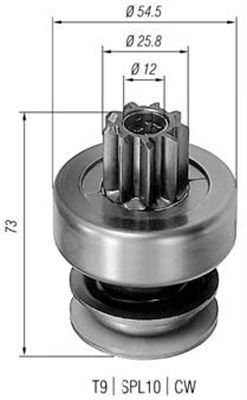 MAGNETI MARELLI Ведущая шестерня, стартер 940113020085